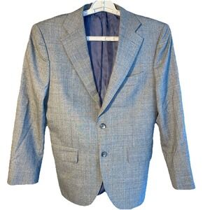 SUITSUPPLY Lazio‎ Slim Fit Blazer Men's Size 38S Gray Wool Single Breasted
